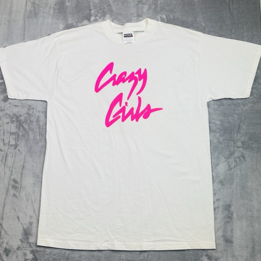 Vintage Crazy Girls Strip Club Shirt XL Riviera Las Vegas Showgirl 90s Signed